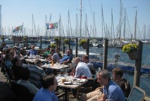 Gezellig eten met uitzicht op de Flevo Marina te Lelystad