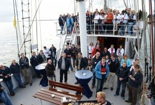 Met collega's zeilen op een klipper op het Markermeer